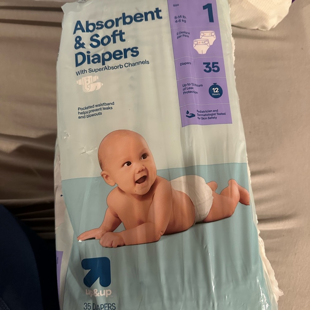 Diapers opened and unopened